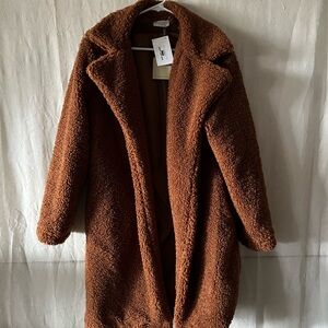 Dress Forum Warm Brown Teddy Jacket